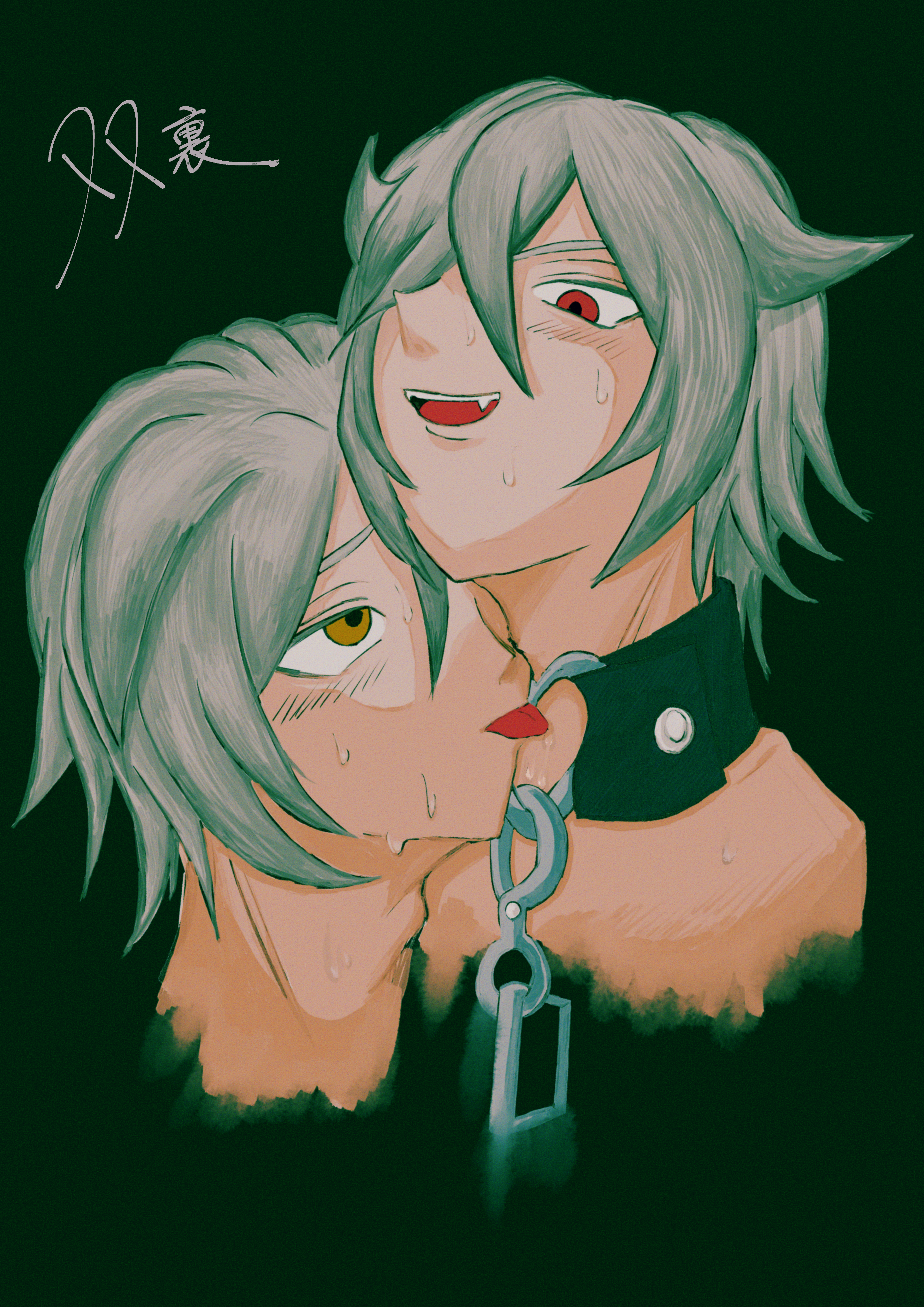 白峰兄弟の絡み絵